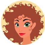 Profil femme au yeux vert