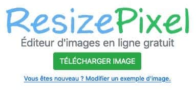 Resize Pixel, image du logo sur la page