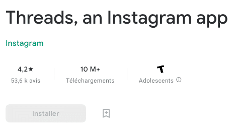 Threads une app instagram